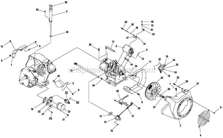 Generac 0052431 (4895051 - 4942120)(2008) 16kw Gt990 Guardian +16c L/Ctr -01-21 Generator - Air Cooled Engine (6) Diagram