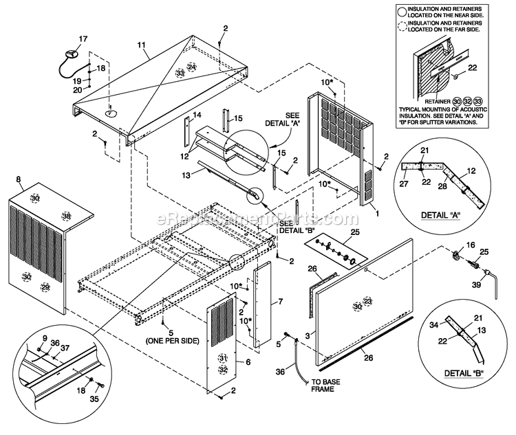 Generac 0052610 (4361374 - 4369997)(2006) 45kw 2.4 240 1p Stl Grdn Elit -03-08 Generator - Liquid Cooled Ev Enclosure C2 2.4l Diagram