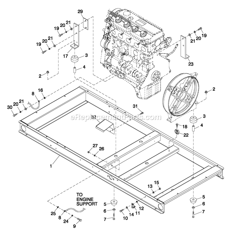 Generac 0052610 (4361374 - 4369997)(2006) 45kw 2.4 240 1p Stl Grdn Elit -03-08 Generator - Liquid Cooled Mounting Base 2.4l C2 Diagram