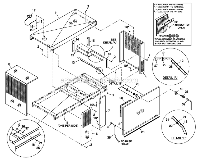 Generac 0052620 (4362178 - 4402530)(2006) 45kw 2.4 240 1p Al Quiet Srce -05-04 Generator - Liquid Cooled Enclosure C2 Diagram