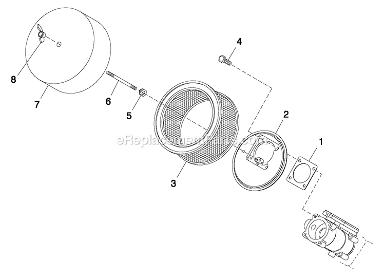 Generac 0052620 (4362178 - 4402530)(2006) 45kw 2.4 240 1p Al Quiet Srce -05-04 Generator - Liquid Cooled Ev Air Cleaner Diagram