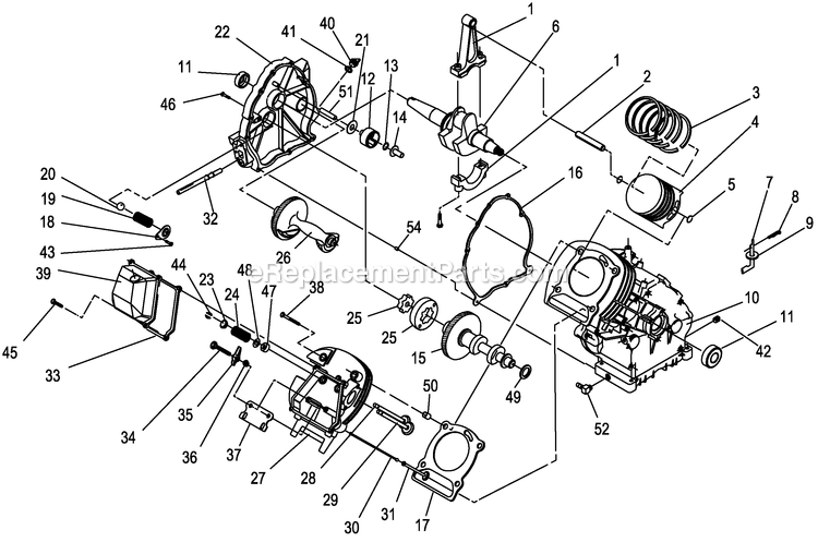 Generac 0052880 (2106V18866)(2006) Obs10kw 530 Hsb+10c L/Ctr Carr -05-19 Generator - Air Cooled Longblock Repair Parts Diagram