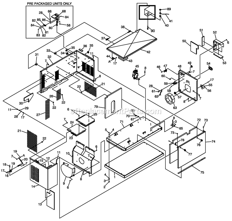 Generac 0052880 (2106V18866)(2006) Obs10kw 530 Hsb+10c L/Ctr Carr -05-19 Generator - Air Cooled Enclosure Diagram