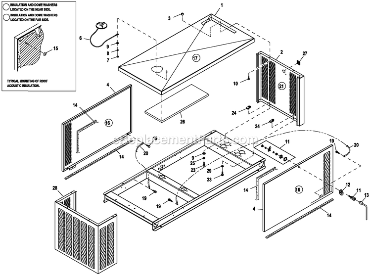 Generac 0053263 (4859503 - 4892105)(2007) Obs 1.6 240 1p St W/ T/S Cent -09-20 Generator - Liquid Cooled Ev Enclosure C1 Cpl Diagram