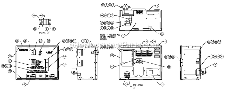 Generac 0053383 (5094266 - 5138427)(2008) Obs 1.6 240 1p St W/ T/S Cent -09-24 Generator - Liquid Cooled R-200 3600 Rpm 1.6l Diagram