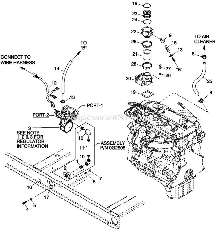 Generac 0053402 (5383192)(2009) 45kw 2.4 240 1p St Guardian Em -04-09 Generator - Liquid Cooled Ev Fuel Sys 2.4l G2 Emissions Diagram