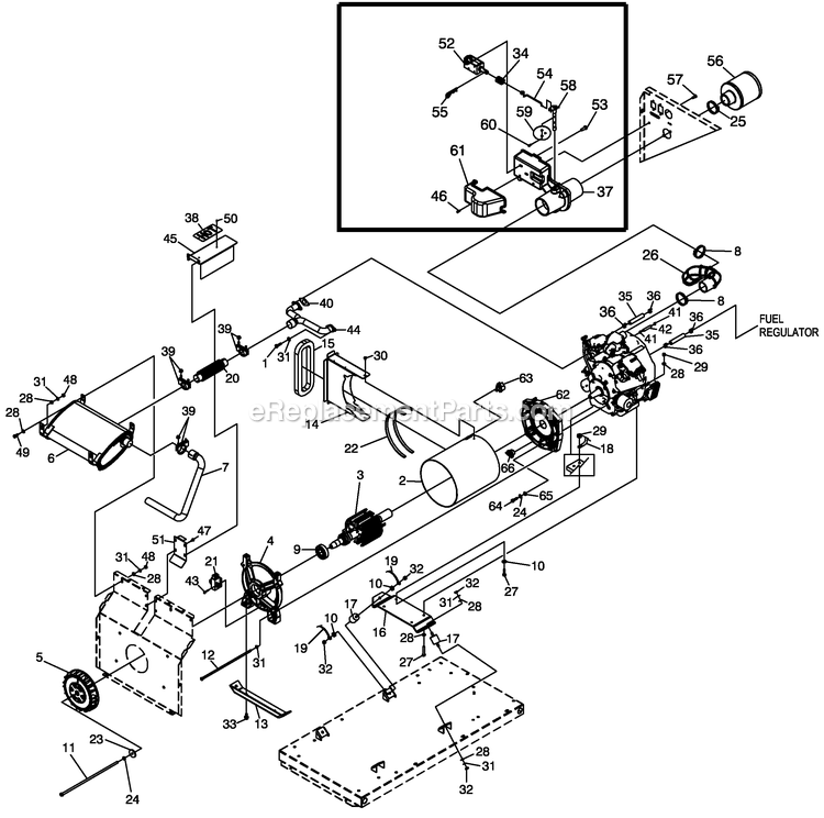 Generac 0054740 (4969211 - 5798357)(2010) 13kw Gt990 Watchdog No Switch -02-22 Generator - Air Cooled Generator (2) Diagram