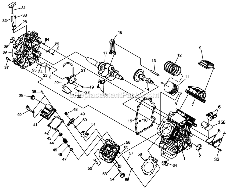 Generac 0055220 (5000029 - 5327532)(2009) 14kw Gt990 Guard-No Switch -03-02 Generator - Air Cooled Engine (1) Diagram