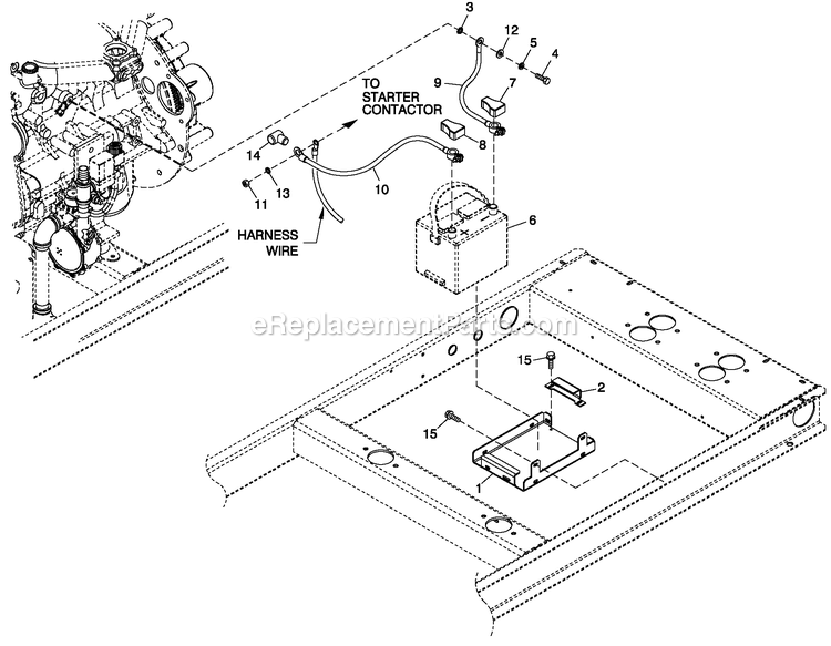 Generac 0055951 (5401524)(2009) Obs 27kw 2.4 120/240 1p Ng Al -04-15 Generator - Liquid Cooled Ev Battery Accessories Diagram