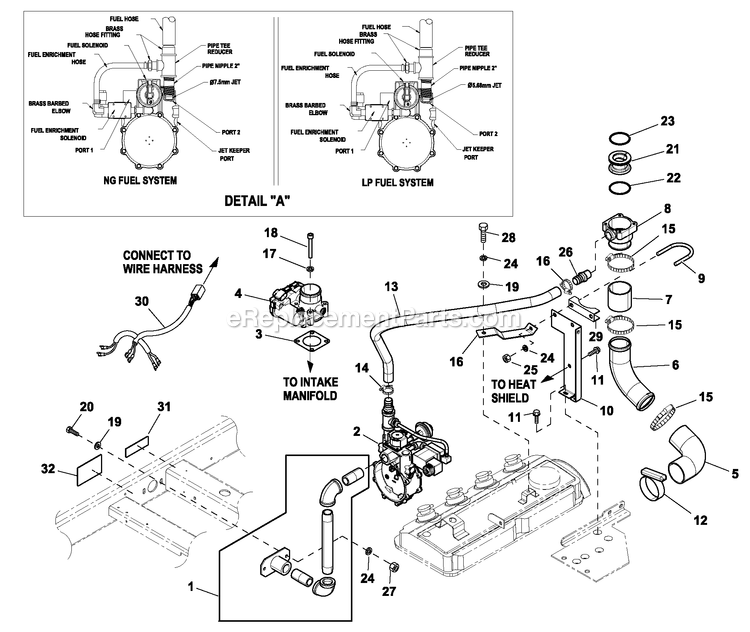 Generac 0055972 (5611105 - 5756048)(2010) Obs 36kw 2.4l 120/240 1p Ng Al -01-06 Generator - Liquid Cooled Fuel System Ng 2.4l G2 Turb Diagram