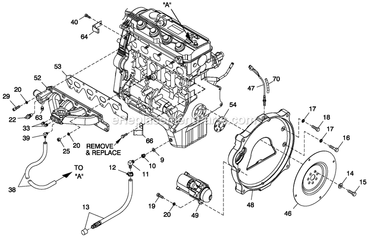 Generac 0055980 (5159893 - 5238017)(2008) 45kw 2.4 240 1p Stl Centurion -12-10 Generator - Liquid Cooled Engine Common Parts 2.4l G2 Diagram