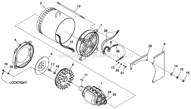 Generac 0055980 (5159893 - 5238017)(2008) 45kw 2.4 240 1p Stl Centurion -12-10 Generator - Liquid Cooled Cpl Alternator Direct Excitation Diagram