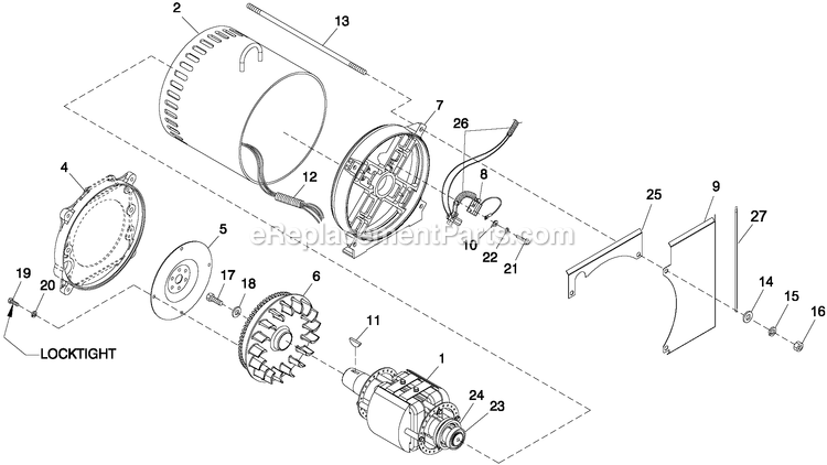 Generac 0055983 (6035232 - 6951882)(2012) 45kw 2.4 240 1p Stl Centurion -02-21 Generator - Liquid Cooled Cpl Alternator Direct Excitation Diagram