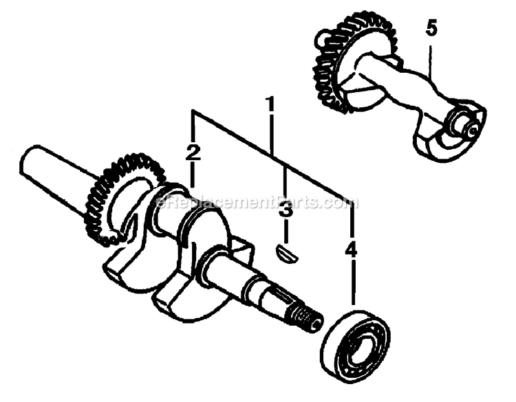 Generac 0056231 (5249805 - 5290431)(2009) Obs 6.5kw,389cc,cu,ps,gp,49 St -01-27 Generator Crankshaft Diagram