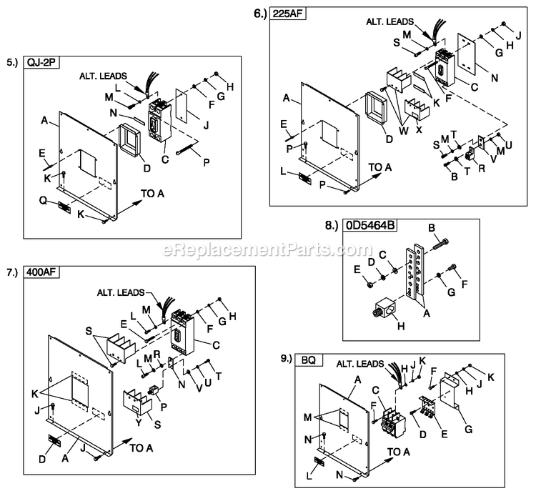 Generac 0056401 (5274547 - 5306892)(2009) 36kw 2.4l 120/240 1p Ng Al Qs -02-06 Generator - Liquid Cooled Cpl C2 And C4 Flex Hsb Diagram