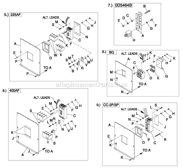 Generac 0056402 (5340930)(2009) 36kw 2.4l 120/240 1p Ng Al Qs -03-09 Generator - Liquid Cooled Cpl C2 And C4 Flex Hsb Diagram