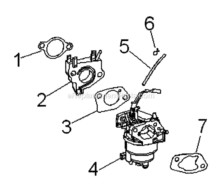 Generac 0056880 (5261212 - 5261411)(2009) Obs Stm Sku,5kw,389cc Gp,csa -01-05 Generator Carburetor Diagram