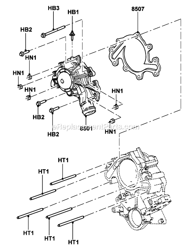 Generac 0057091 (6539631 - 6539632)(2011) 4.2l 30kw Lpv 240v Vzw O/S -09-06 Generator - Liquid Cooled 4.2l Gas Engine Water Pump Diagram