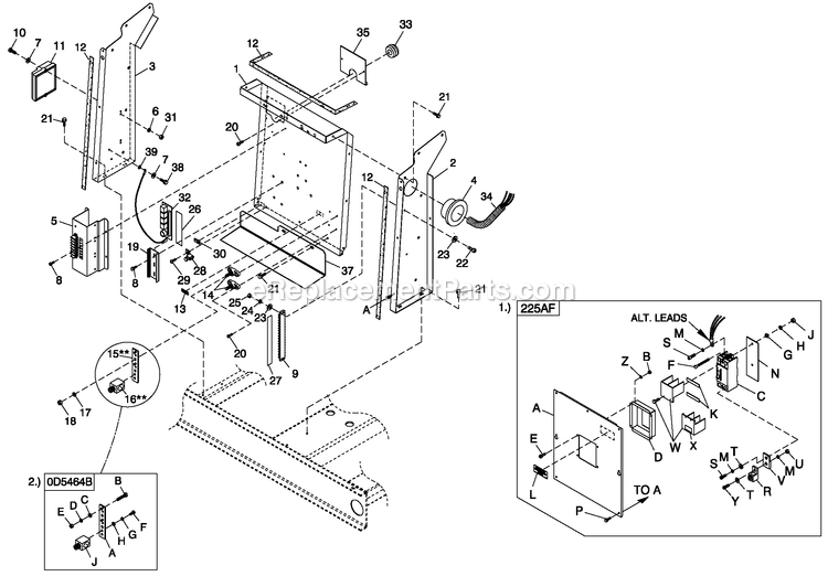 Generac 0057091 (6539631 - 6539632)(2011) 4.2l 30kw Lpv 240v Vzw O/S -09-06 Generator - Liquid Cooled Ev Conbox And Circuit Breaker Diagram