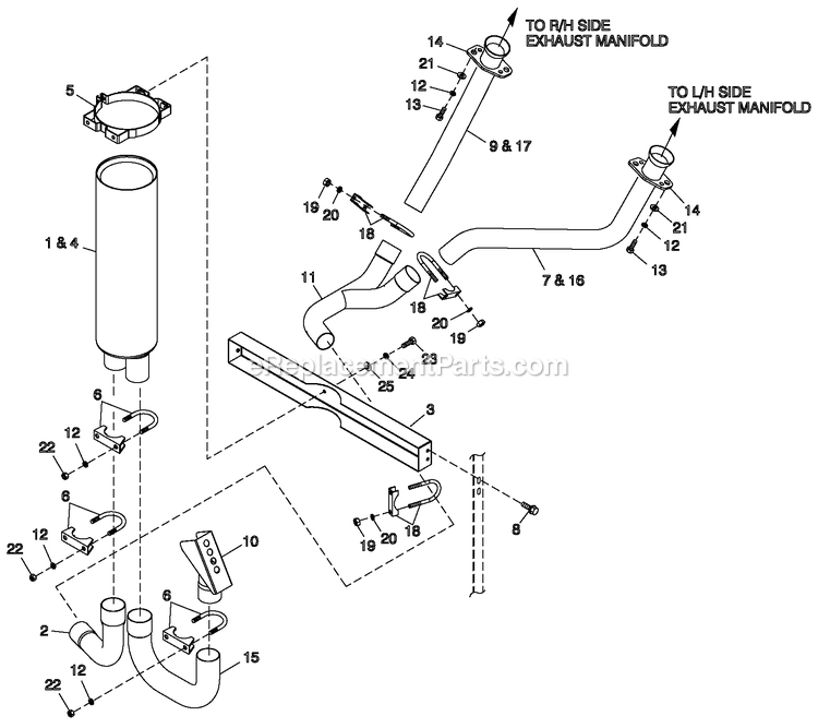 Generac 0057091 (6539631 - 6539632)(2011) 4.2l 30kw Lpv 240v Vzw O/S -09-06 Generator - Liquid Cooled Ev Muffler Exh 4.2l G3 Telecom Diagram