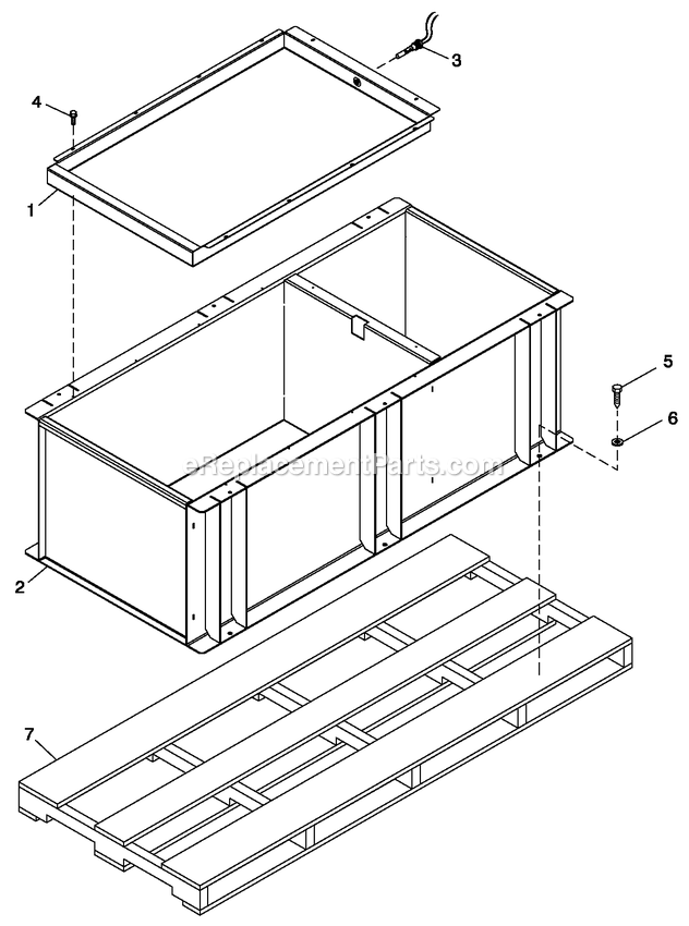 Generac 0057091 (6539631 - 6539632)(2011) 4.2l 30kw Lpv 240v Vzw O/S -09-06 Generator - Liquid Cooled Ev Riser Base Frame W/Spill Diagram