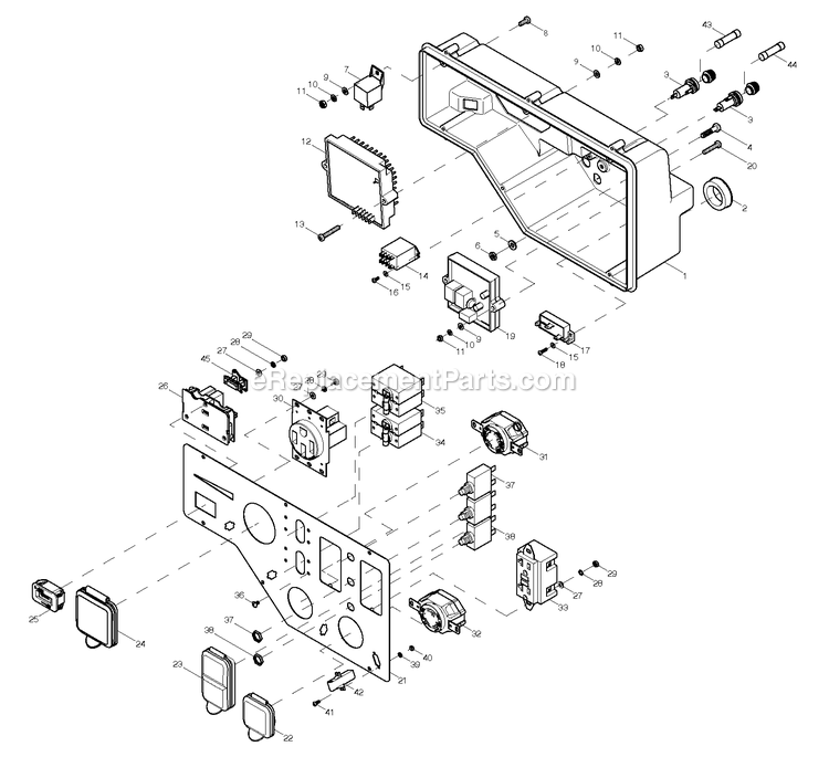 Generac 0058020 (5770139 - 6185496)(2010) Obs Xg10000e Gt530 Port 49st -11-23 Generator Ev C-Pnl 530 Xg Portable 10kw Diagram