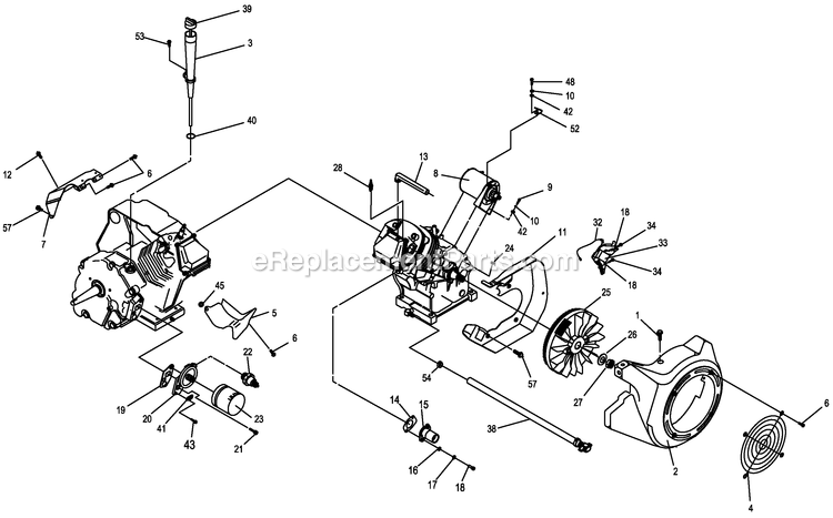 Generac 0058910 (5980713 - 6665516)(2011) 8kw Gh410 Cent+10c T/Sw -10-25 Generator - Air Cooled Diagram Diagram