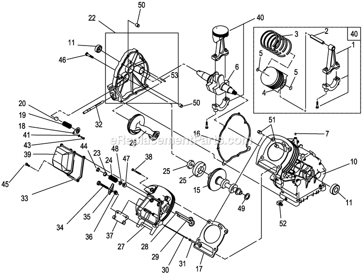 Generac 0058910 (5980713 - 6665516)(2011) 8kw Gh410 Cent+10c T/Sw -10-25 Generator - Air Cooled No Assemble Title Diagram