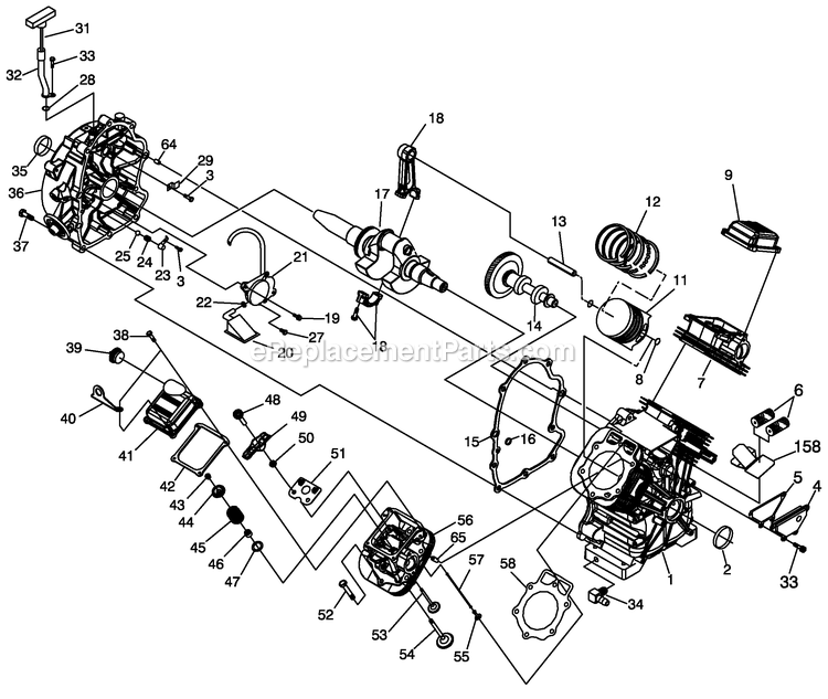 Generac 0059161 (8220550 - 8244578)(2013) 13kva Gt990,1ph, 50hz, G26 -06-18 Generator - Air Cooled Engine (1) Diagram