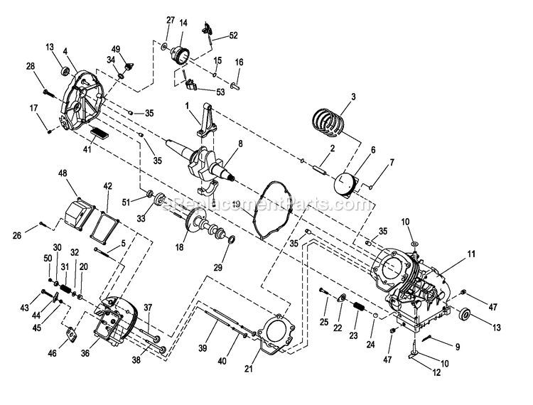 Generac 0059330 (6582696 - 6582725)(2011) Xp4000 Gh220 Port Carb -09-21 Generator Ev, Xp220 Engine W/Evap Lngblock Diagram