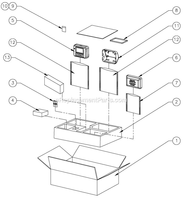 Generac 0060321 (6815922 - 7409039)(2012) 10kw/530 Hnywl No T/Sw Al -10-04 Generator - Air Cooled Diagram Diagram