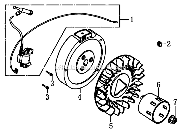 Generac 0060362 (7611825A - 9292157A)(2014) Hw5500 389cc 49st/Csa -11-06 Generator Flywheel And Ignition Diagram