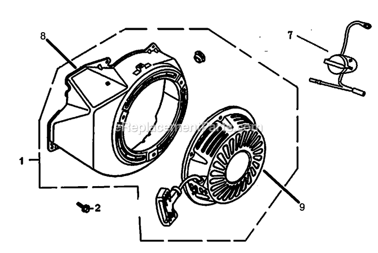 Generac 0061103 (7483350A - 8093599A)(2013) Gp5500 389 49st W/Cord -04-03 Generator Starter Diagram