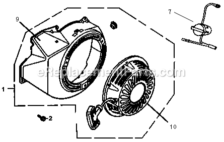 Generac 0064260 (7959979A - 7960163A)(2013) Gp5000 50hz 389cc Austrl -02-28 Generator Starter (1) Diagram