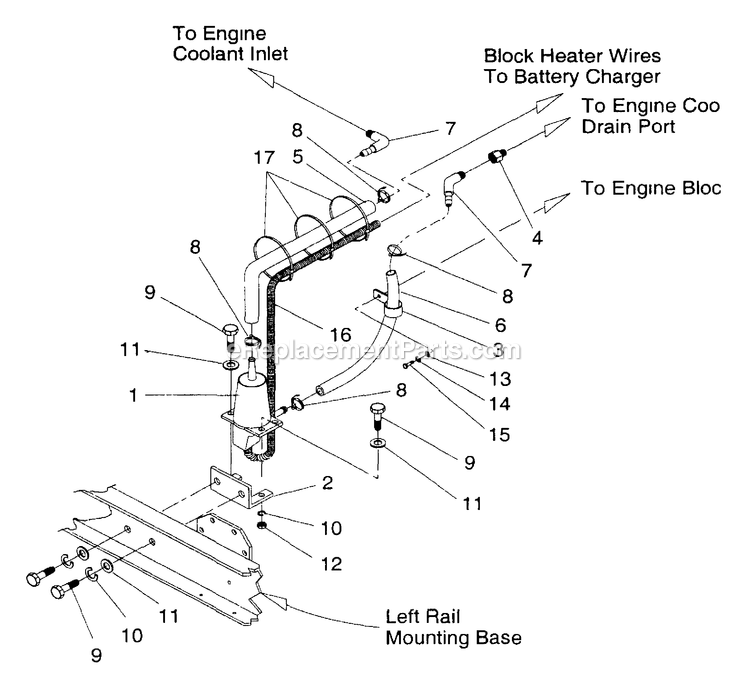 Generac 4058-1 Gr-25  Trailerized Block Heater Diagram