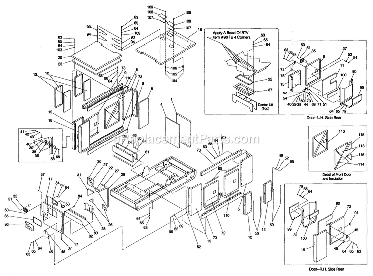 Generac 4059-0 Gr-50 -  Trailerized Compartment Diagram