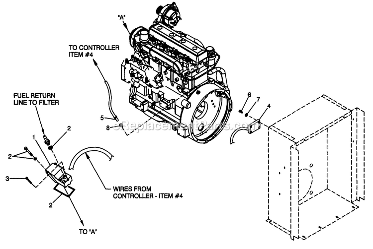 Generac 4059-0 Gr-50 -  Trailerized Electronic Governor Diagram