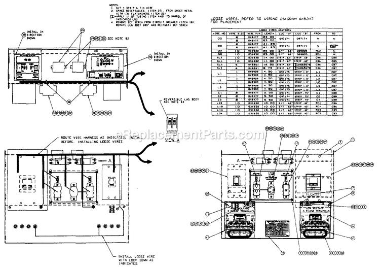 Generac 4065-1 Gr-190 W/O Trailer Generator Without Trailer Receptacle Panel Diagram