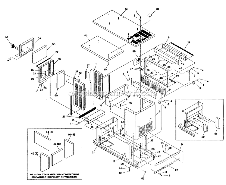 Generac 4090-1 Eps Sound Attenuated Enclosure Diagram