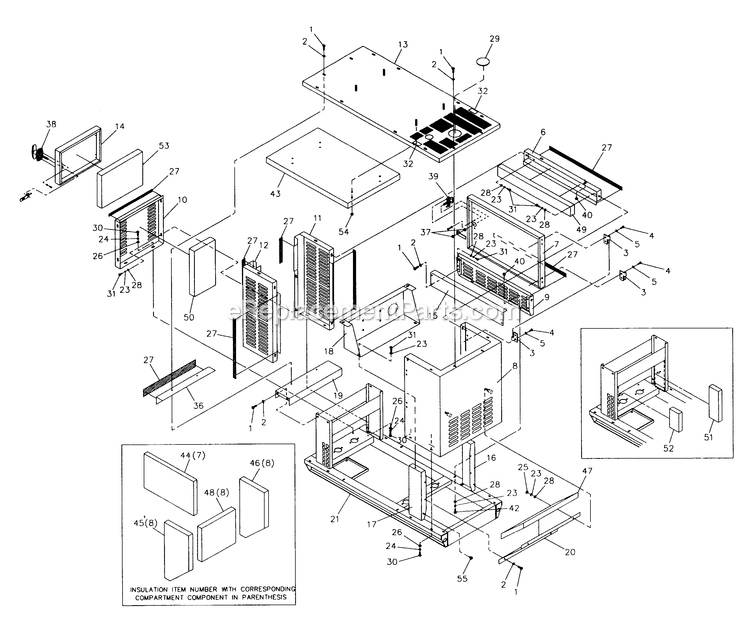 Generac 4189-1 Lp Liquid-Cooled Guardian Enclosure (25kw) Diagram