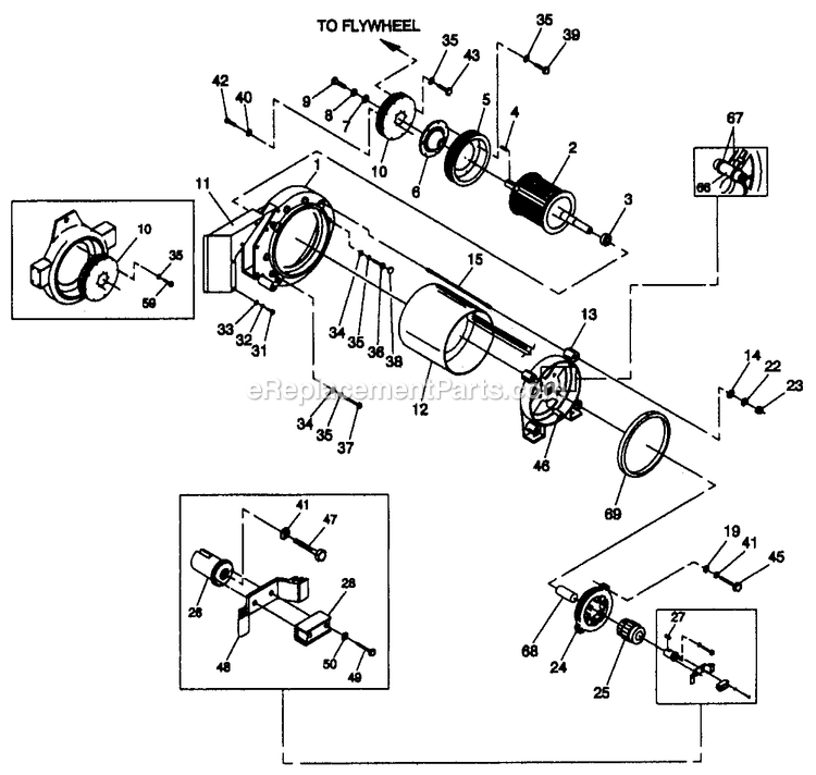 Generac 4359-0 Gr-50 - W/O Trailer Generator Without Trailer Generator Assembly Diagram