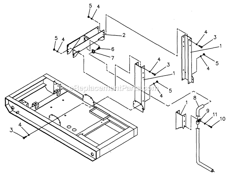 Generac 4359-0 Gr-50 - W/O Trailer Generator Without Trailer Center Lift Diagram