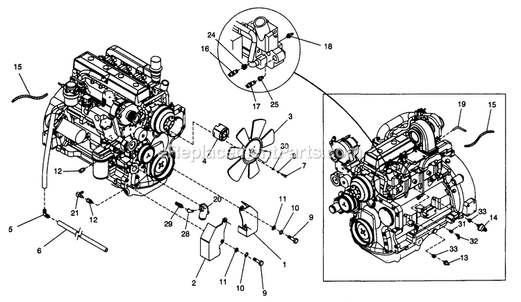 Generac 4359-1 Gr-50 Generator Engine 4.5l Diagram