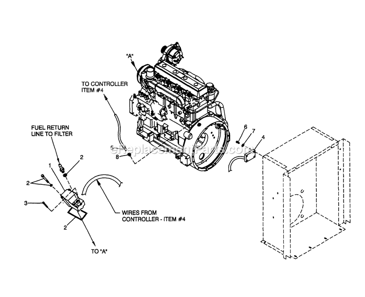 Generac 4360-0 Gr-70 - W/O Trailer Generator Without Trailer Electronic Governor Diagram