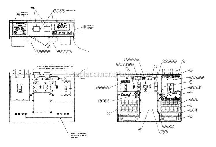 Generac 4363-1 Gr-125 Generator Receptacle Panel Diagram