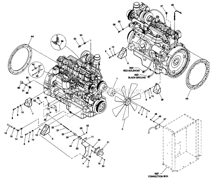 Generac 4364-1 Gr-160 Generator Engine Common Parts Diagram