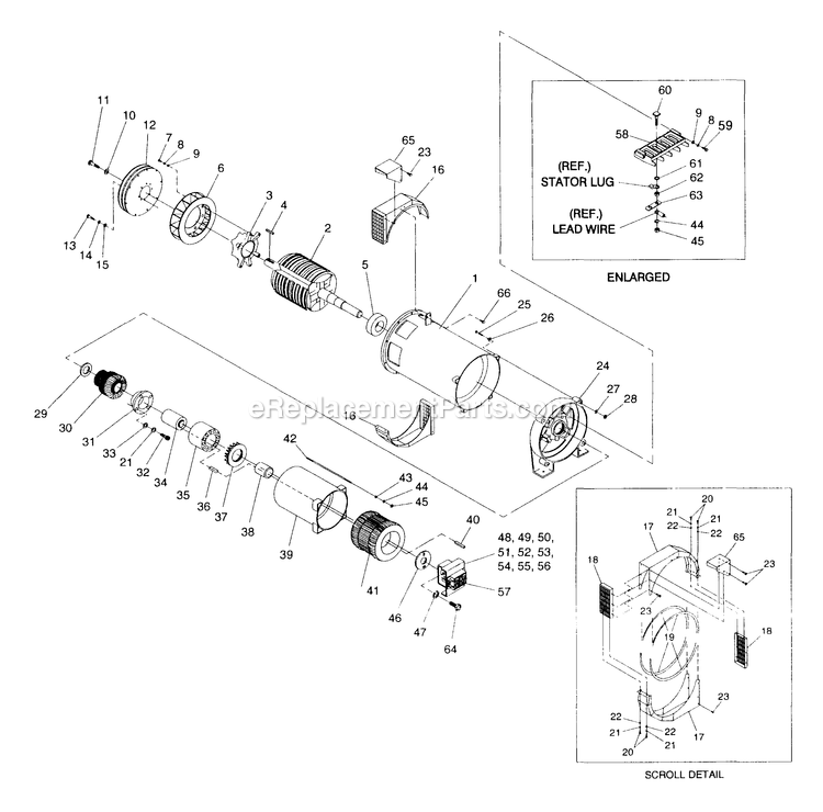 Generac 4366-0 Gr-210 Generator Generator Assembly Diagram