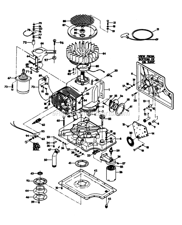 Generac 6208-1 3000w Xp Alt Alternator Engine Parts Diagram