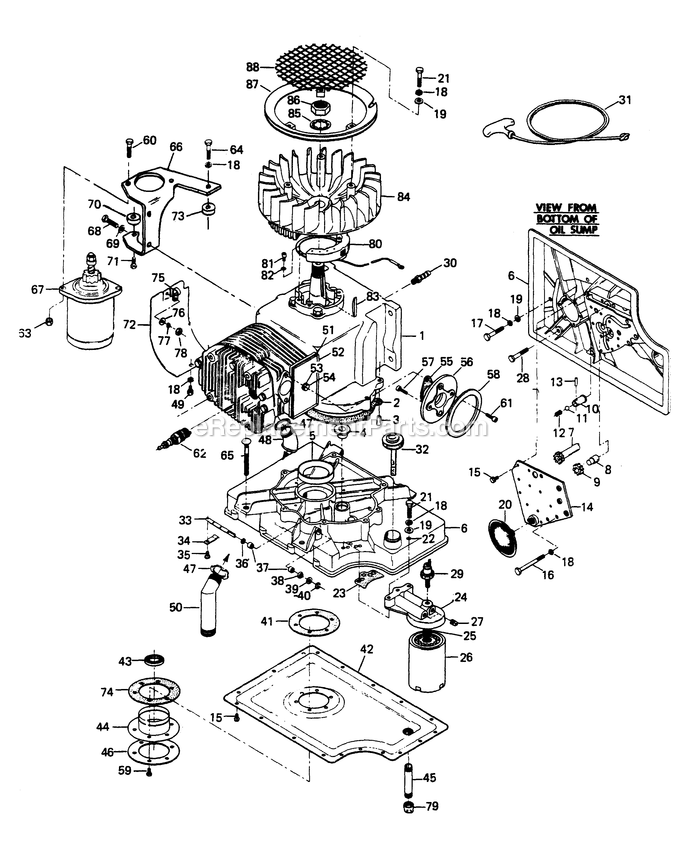Generac 6245-2 5000w Xp Alt Alternator Engine Parts Diagram