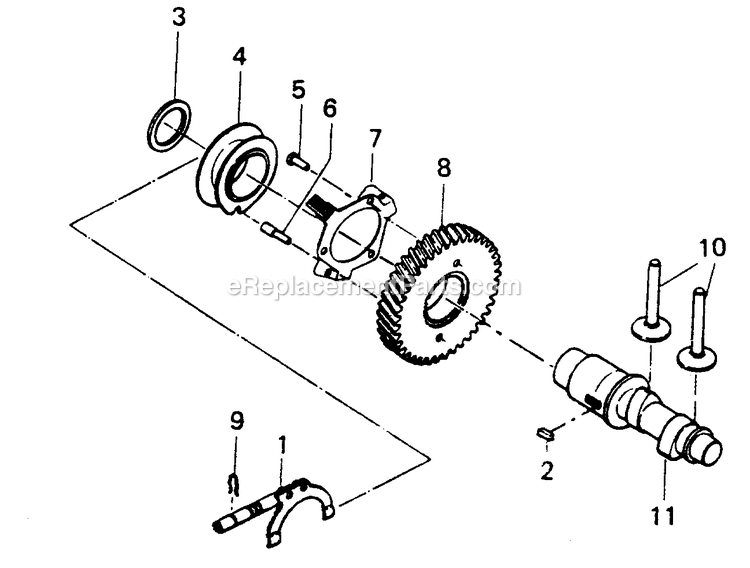 Generac 6897-0 4000w Mc Alt Alternator Cam Shaft And Governor Diagram